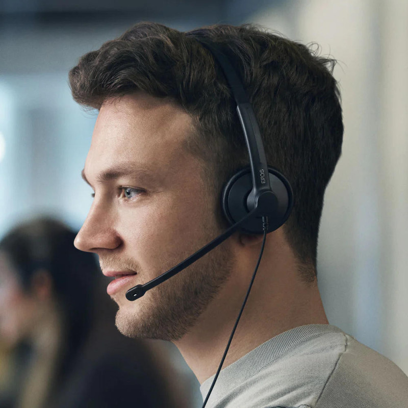 Epos Гарнітура комп'ютерна моно On-Ear IMPACT 100 MS, USB C + A, Microsoft Teams, односпрямований, 2м, Чорний (1001419)