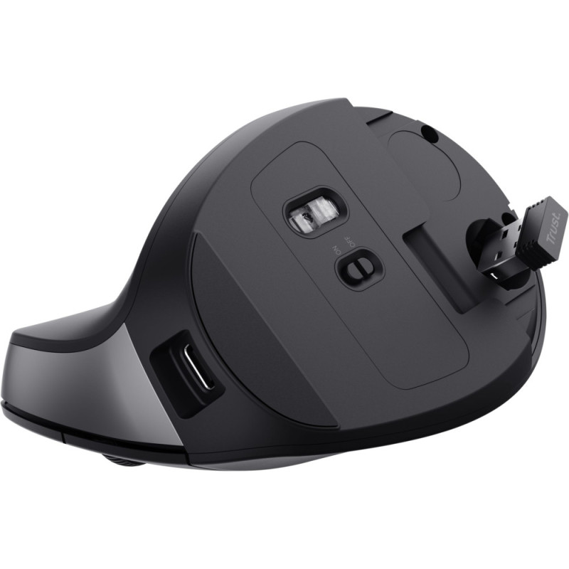Trust Mouse Bayo 2 Ergonomic, WL/USB-A, black (25145_TRUST)