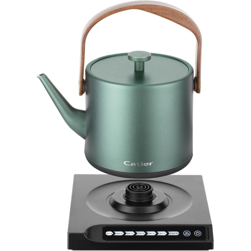 CATLER electric kettle, 0.6l, Strix, with teapot, green (BM502ANNA)