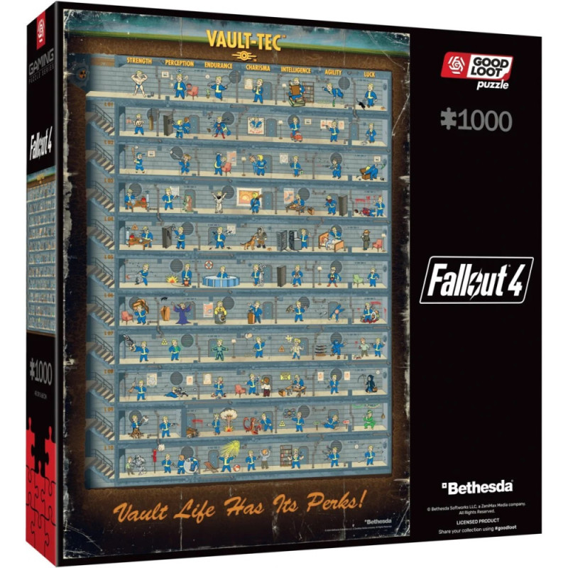GoodLoot Puzzle Fallout 4 Perk Poster Puzzles 1000 (5908305247937)