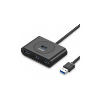 Концентратор Ugreen 4-port 1m USB 3.0 Active CR113 black (20291)