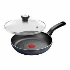 Tefal Frying pan with lid So' Light, 24 cm, aluminum, bakelite, glass, black (H0560442_SET)