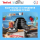 Tefal Ingenio Easy Cook & Clean cookware set, 10 pieces, aluminum, stainless steel, bakelite, black (L1539053)