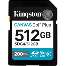 Kingston Kingston SD 512GB C10 UHS-I U3 V30 R200/W160MB/s (SDG4/512GB)