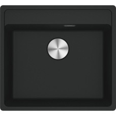 Franke Kitchen sink Maris, fragranite, rectang, no drainboard, 560х510х200mm, bowl - 1, built-in, MRG 610-52 TL, matt black (114.0668.819)