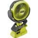 Ryobi Вентилятор акумуляторний ONE+ RCF18-0 18В 3400об·хв 2 швидкості поворотний 0.4кг без АКБ та ЗП (5133005400)
