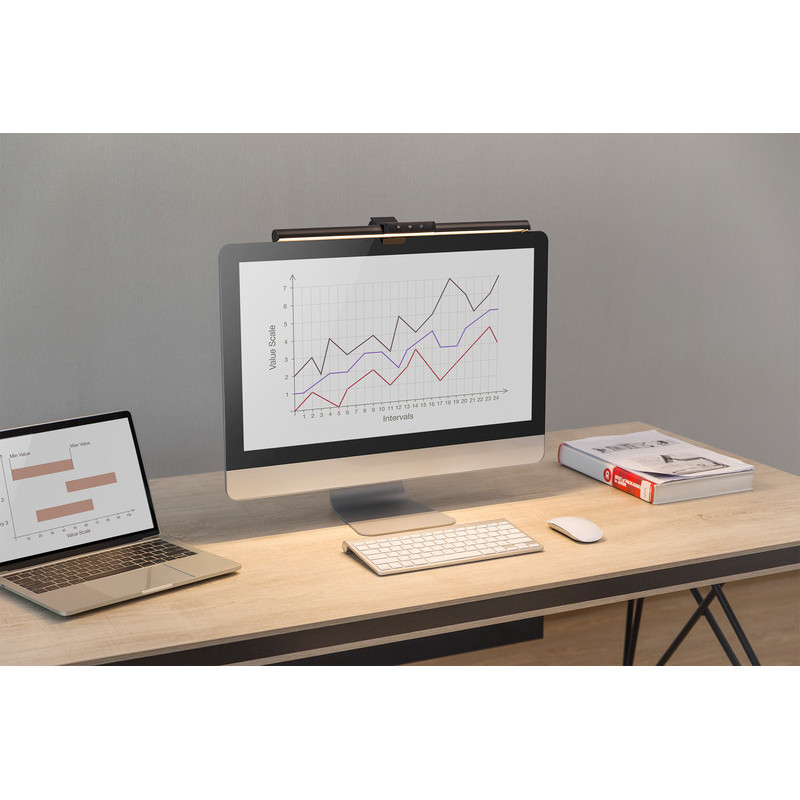 Digitus LED Monitor Bar Light 5W, 250lm, clamp, black (DA-90415)