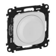 Legrand Valena ALLURE світлорегулятор з поворотною ручкою без нейтралі, білий (752760)