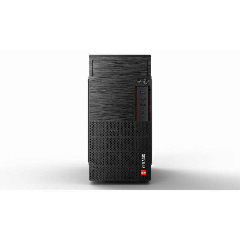 2E PC case Basis RD860-3U without PSU, 1xUSB3.0, 2xUSB2.0, VGA 320mm, mATX, black (2E-RD860-3U)