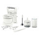 Bosch stationary mixer 450W, nozzles-4 beaters, blender, chopper, bowl-plastic, 0.5L, turbo mode, white (MFQ36490)