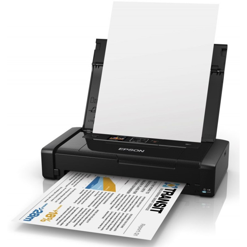 Epson Принтер ink color A4 WorkForce WF-100W mobile 11_14 ppm USB Wi-Fi 4 inks Pigment (C11CE05403)