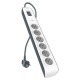 Belkin Extender-protector surge 6xType F, 3x1.5mm2, 16А, 2m, white (BSV603VF2M-V2)