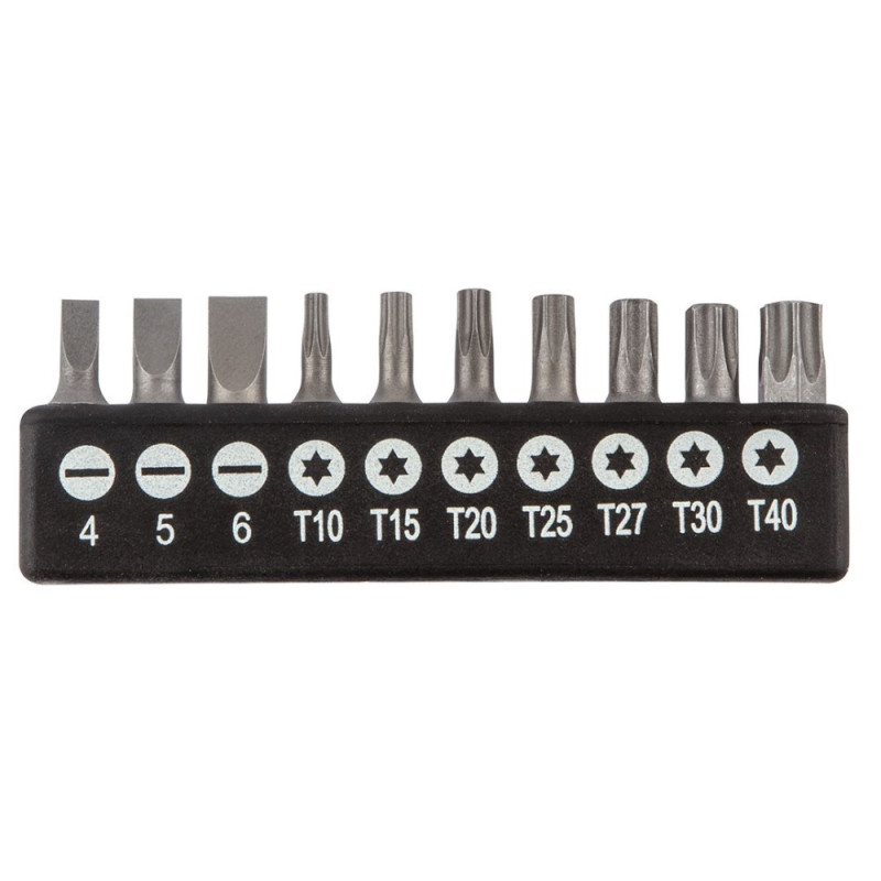Neo Tools Викрутки, набір 14шт, 10 біт, SL,PH,Torx, сталь CrV (04-196)