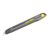 Stanley Нож Interlock, сегментированное лезвие 9мм, корпус металлический, 135мм (0-10-095)