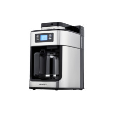 ARDESTO Coffe maker drip Steel Collection YCM-D1200, 1.2L, ground+beans, display, silver-black