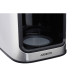 ARDESTO Coffe maker drip Steel Collection YCM-D1200, 1.2L, ground+beans, display, silver-black