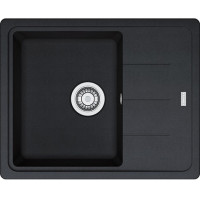 Franke Kitchen sink Basis, fragranite, rectang., with drainboard, 620х500х200mm, bowl - 1, over-mounted, BFG 611-62, onyx (114.0272.580)