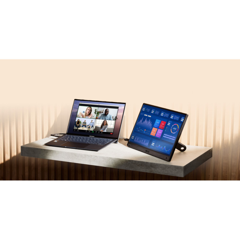 ASUS Monitor portable 15.6  ZenScreen MB166CR USB-C, IPS, Case (90LM07D3-B03170)