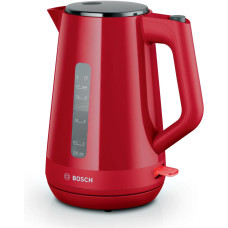 Bosch Electric kettle, 1.7L, plastic, red-black (TWK1M124)