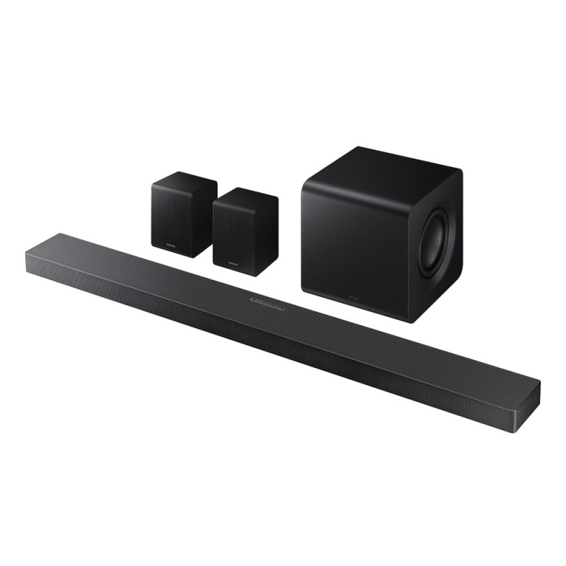 Samsung Саундбар HW-QS750F 465Вт, 5.1.2, BT, HDMI-eARC, Wi-Fi, саб, Dolby Atmos, чорний (HW-QS750F/UA)