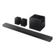 Samsung Саундбар HW-QS750F 465Вт, 5.1.2, BT, HDMI-eARC, Wi-Fi, саб, Dolby Atmos, чорний (HW-QS750F/UA)