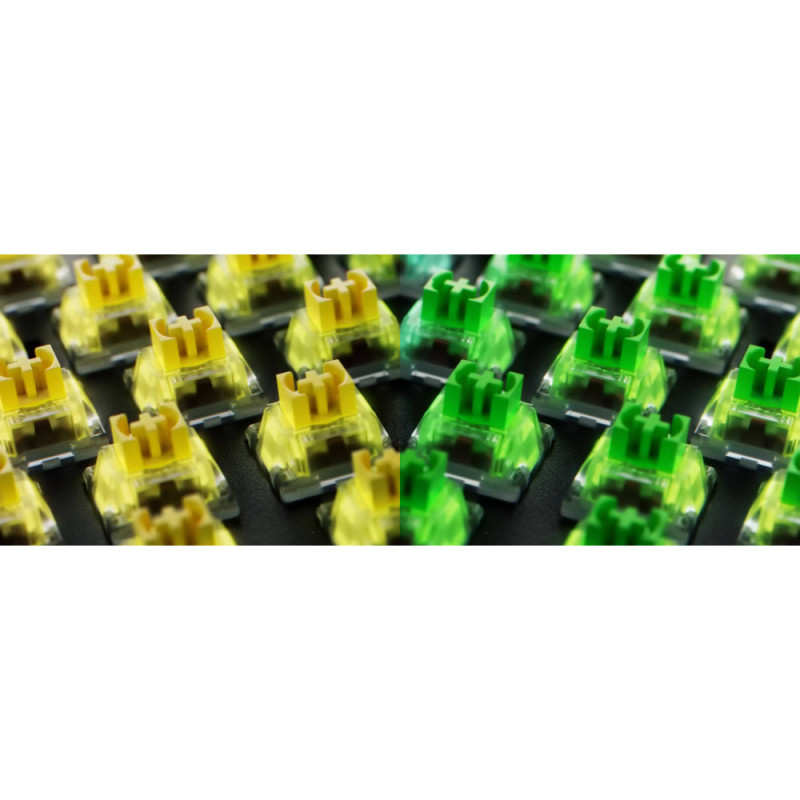 Razer Клавиатура механическая BlackWidow V4 X 110key, Green Switch, USB-A, EN/RU, RGB, чёрный (RZ03-04700800-R3R1)