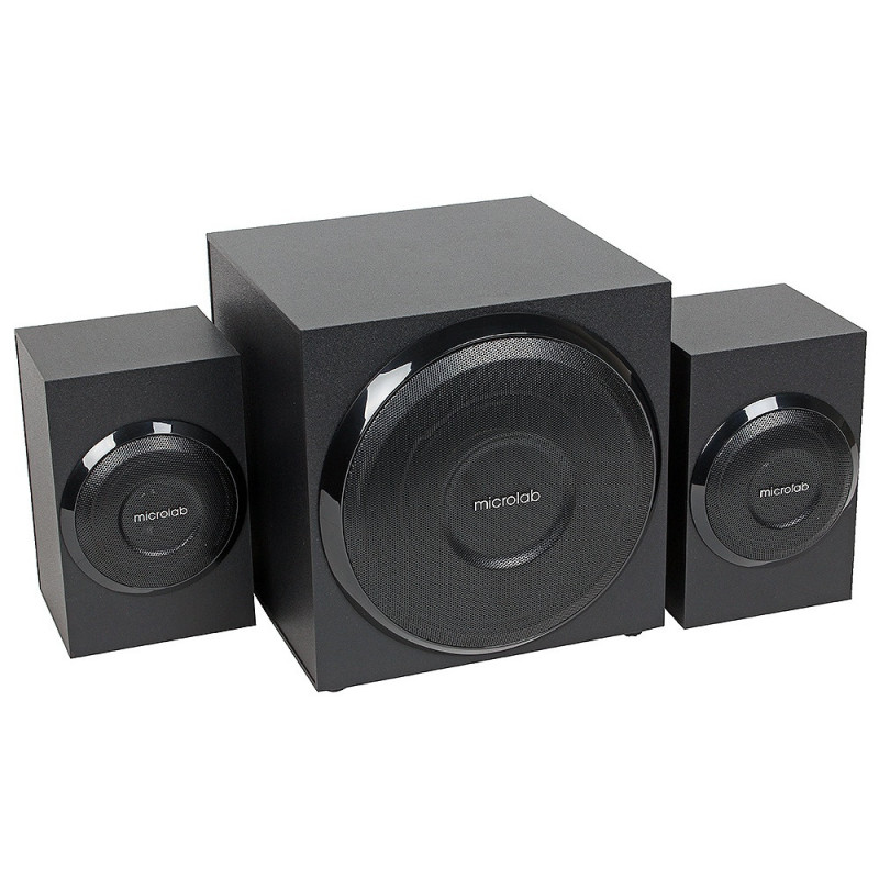 Microlab Multimedia speaker M-110 2.1, 10W, mini-jack, black