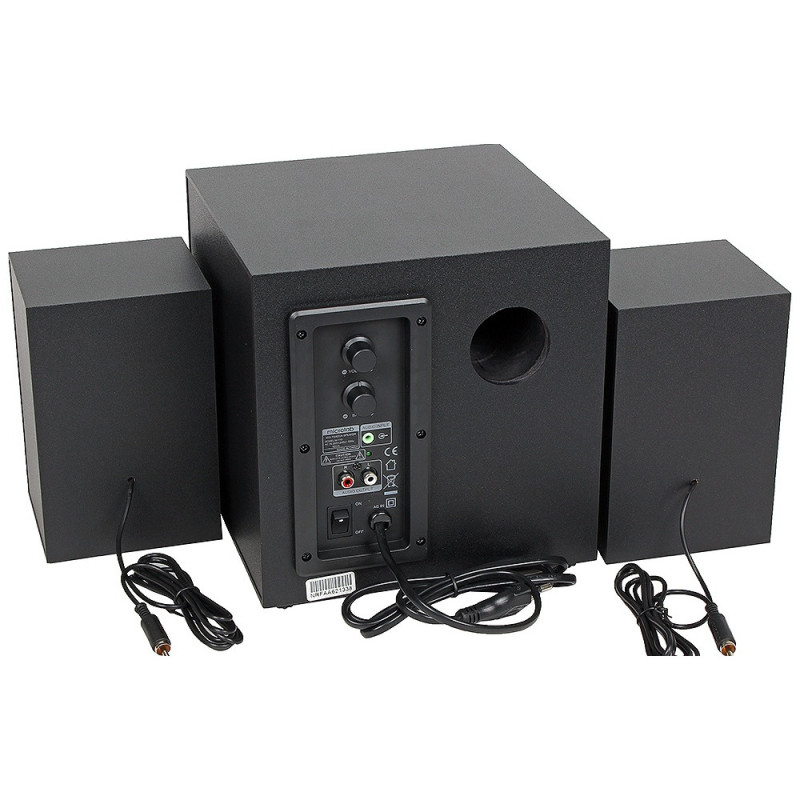 Microlab Multimedia speaker M-110 2.1, 10W, mini-jack, black