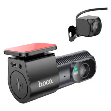Видеорегистратор HOCO DV8 2K display hidden driving recorder with rear camera Black (6942007623384)