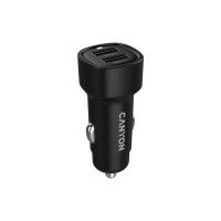Зарядное устройство Canyon 2xUSB 24W black (CNE-CCABR2AA)