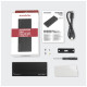 Карман внешний AXAGON USB-C 3.2 Gen 2 metal box for M.2 NVMe SSD THIN RIB (EEM2-GTR)