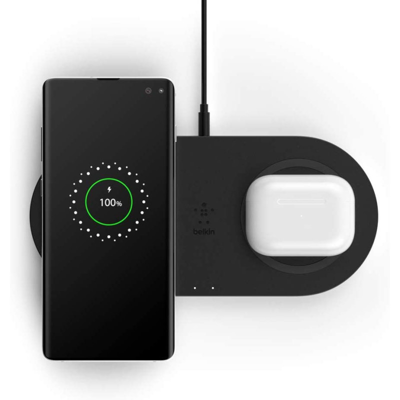 Belkin Wireless charging Belkin Dual Pad Wireless Charging Qi, 2x 10W, black (WIZ002VFBK)