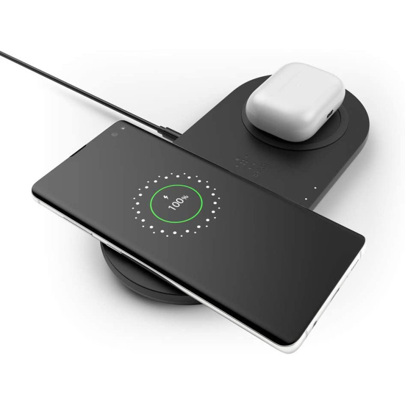 Belkin Wireless charging Belkin Dual Pad Wireless Charging Qi, 2x 10W, black (WIZ002VFBK)