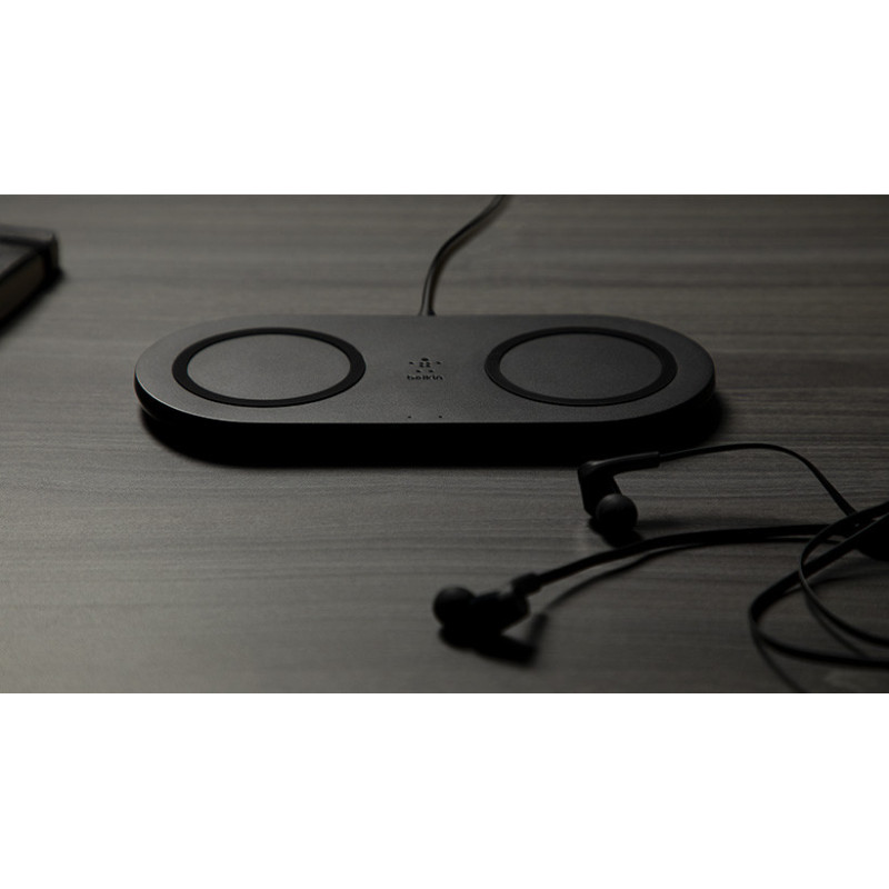 Belkin Wireless charging Belkin Dual Pad Wireless Charging Qi, 2x 10W, black (WIZ002VFBK)