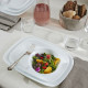 Bormioli Rocco Dinner plate PARMA, 27x27 cm, opal. glass (498860F27321990)