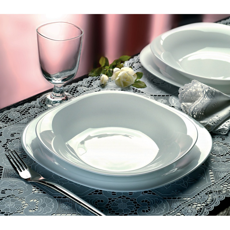 Bormioli Rocco Dinner plate PARMA, 27x27 cm, opal. glass (498860F27321990)