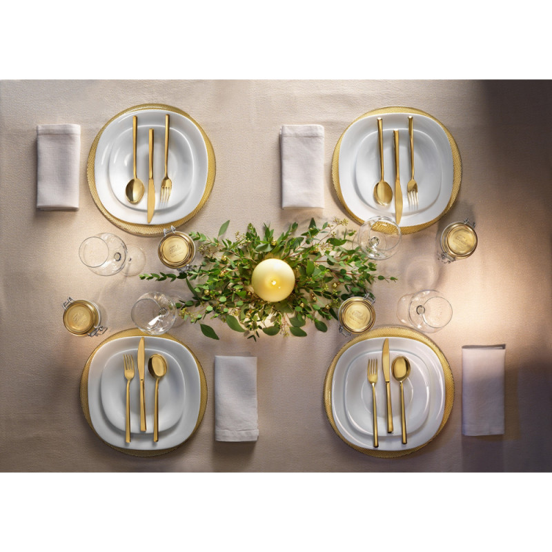 Bormioli Rocco Dinner plate PARMA, 27x27 cm, opal. glass (498860F27321990)