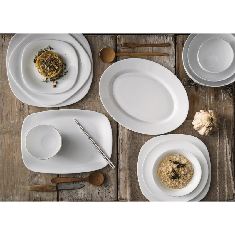 Bormioli Rocco Dinner plate PARMA, 27x27 cm, opal. glass (498860F27321990)