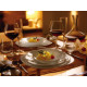 Bormioli Rocco Dinner plate PARMA, 27x27 cm, opal. glass (498860F27321990)