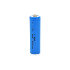 Аккумулятор 14500 Li-Ion (size AA), 800mAh, 3.7V, TipTop, blue Vipow (ICR14500-800mAhTT / 25545)