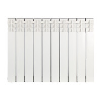 AAA Radiator bimetallic 500/80 10 sections 556х76х78mm side connection. 1800 W white (70214153)