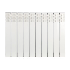 AAA Radiator bimetallic 500/80 10 sections 556х76х78mm side connection. 1800 W white (70214153)
