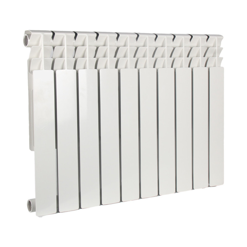 AAA Radiator bimetallic 500/80 10 sections 556х76х78mm side connection. 1800 W white (70214153)
