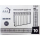 AAA Radiator bimetallic 500/80 10 sections 556х76х78mm side connection. 1800 W white (70214153)