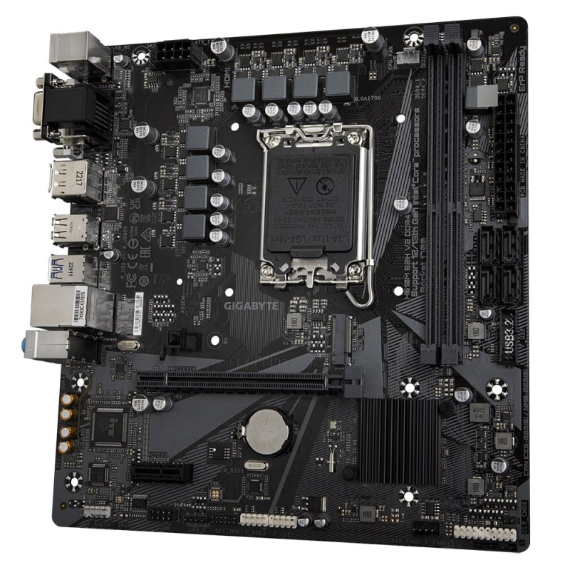 Gigabyte Материнская плата H610M S2H V2 s1700 H610 2xDDR5 M.2 HDMI D-Sub DP mATX (H610M_S2H_V2)
