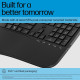 HP Клавіатура мембранна HP 680 Comfort Dual-Mode 111key, BT, EN/UK, чорний (8T6L8AA)