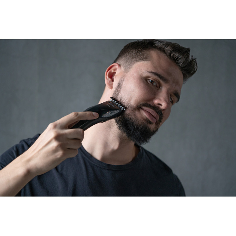 ARDESTO Машинка для стрижки HC-Y20-B, сеть+акум., насадок-2, сталь, черный