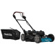 Makita Газонокосарка акумуляторна LM001CZ, 2х18В, 2000 м2, 70 л, 20 - 100 мм (8 позицій), SOLO