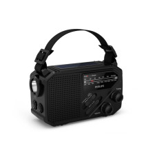 Philips TAR1609 Portable radio FM/MW, Solar Power, LED Light, Kinetic & Li-ion battery (TAR1609/00)