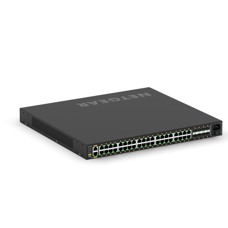 NETGEAR Коммутатор M4250-40G8XF-PoE+ (GSM4248PX), 40x1GE PoE+(960Вт), 8xSFP+, AV Line управляемый L2 (GSM4248PX-100EUS)